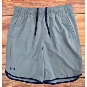 Under Armour Mens Loose Fit Shorts Large Light Blue